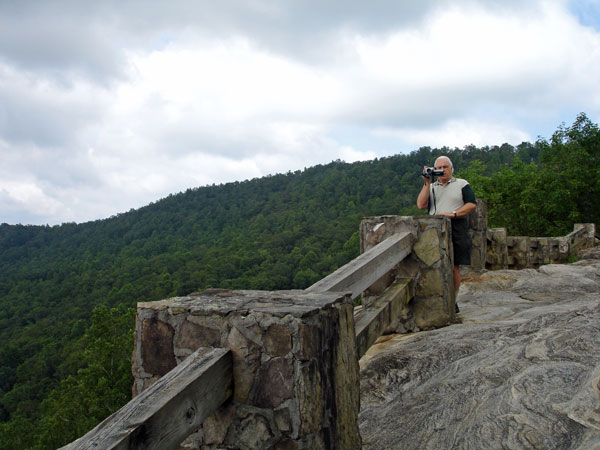 Lee Duquette at Black Rock Overlook in 2005